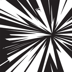 Vector starburst background with dark radiating lines creating a dynamic explosion effect for overlays and visual impact