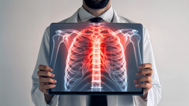 x ray of a human chest