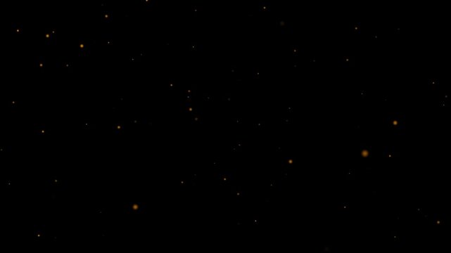 Shimmering dust particles fly in the air &ndash; Background of dust particles and beautiful bokeh &ndash; Slow macro shot &ndash; Abstract white particles flying on black background 4K