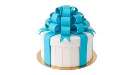 White Cake with Blue Ribbon and Bow 5009a5a690c6b6abf8e4ae3910fdbbc0dr