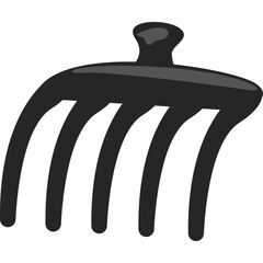 Black Hair Claw Clip Accessory for Styling and Holding Hair Securely a Practical Everyday Item with a Simple Elegant Design on a Clean Background