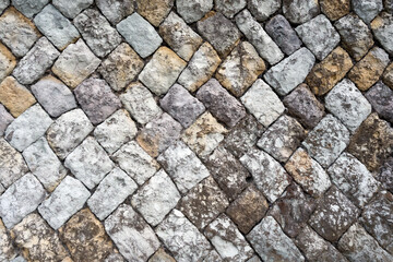 西伊豆町仁科の鍛冶屋浜にある海辺の石垣