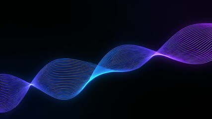 Minimal Wave of Blue and Purple Light Capturing the Concept of Innovation and Forward Thinking, Perfect for Use Cases Related to Wellness, Technology, or Creative Inspiration.