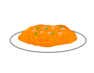 Neapolitan pasta clipart design illustration