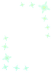 Green glowing frame effect design