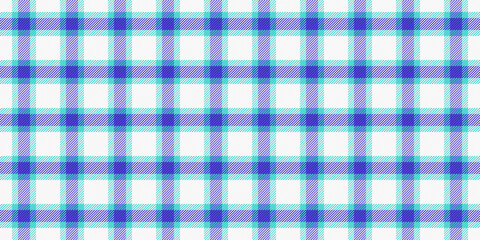 Filigree pattern textile tartan, birthday seamless fabric plaid. Party background vector check texture in white and teal colors.