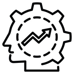 Businessman Icon Line Vector Illustration