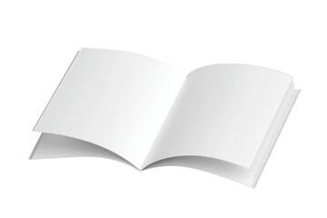 An Unwritten Open Book with Blank Pages Inviting Creativity and Imagination for Stories Yet to Be Told