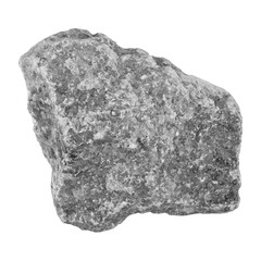 gray stone isolate on white background
