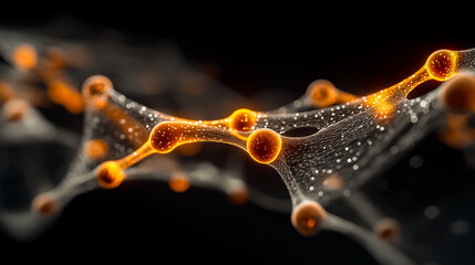 glowing blockchain network visualization	