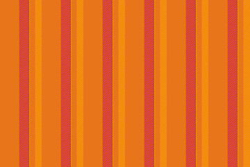 Obraz premium Mockup fabric vector textile, 2026 pattern background seamless. Hat texture stripe lines vertical in orange and pink colors.