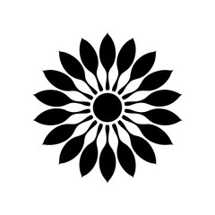 Elegant floral blossom design element for creative projects and springtime promotions or logo design