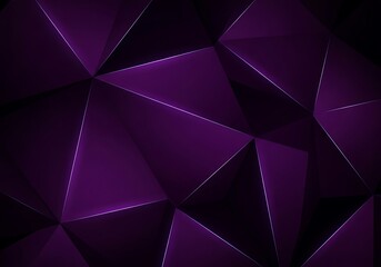 Geometric facets with violet and silver hues creating a modern design