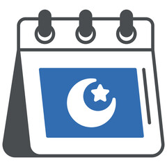 Ramadan Calendar Icon Vector