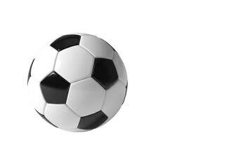 Naklejka premium Classic soccer ball isolated on transparent background for sports graphics and designs
