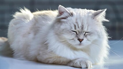 Charming Birman Cat Compilation, a Fluffy Feline with Stunning Blue Eyes in Multiple Shots