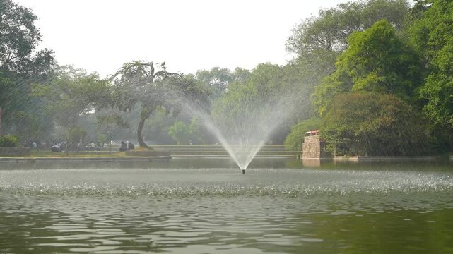 Fountain at Rajpath Sitting Park 