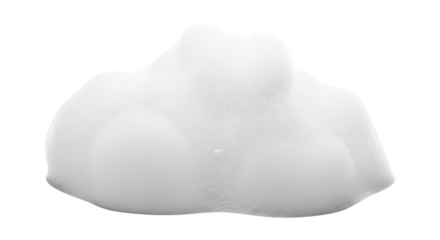 Creative concept of foam, white, bubble captured from isolated perspective for digital content use