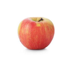 One fresh ripe apple isolated on white