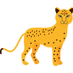 Fototapeta premium leapord Cartoon Icon