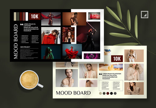 Simple Mood Board Template Layout