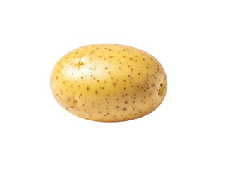 Yellow potato isolated on transparent background for cooking and healthy eating