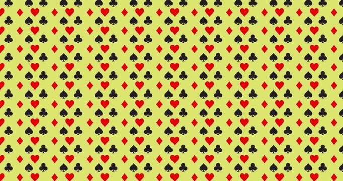 Cards diamond club  heart  spade pattern