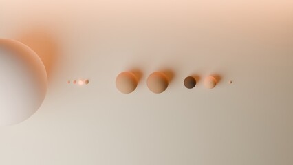 Solar system minimal cozy wallpaper © Jim