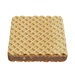 Delicious square waffle treat with a crispy texture and creamy filling perfect for desserts and snacks