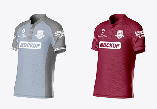 Men's Polo T-Shirt Mockup