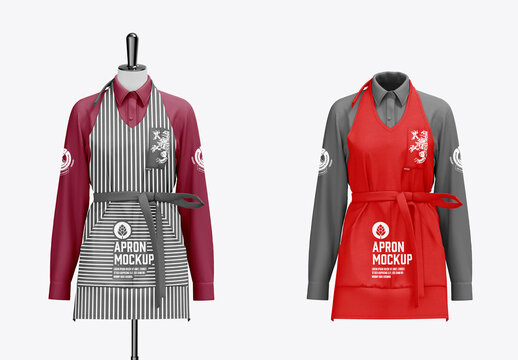 Cafe Staff Apron Mockup