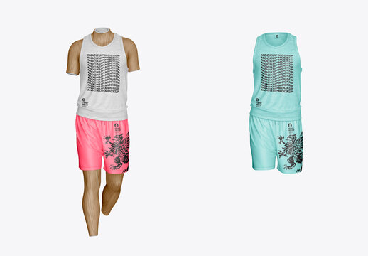 Men's Summer Kit Mockup