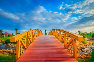Fototapeta premium bridge over the river