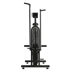 Versatile black air bike for full-body workouts at home gym or fitness studio