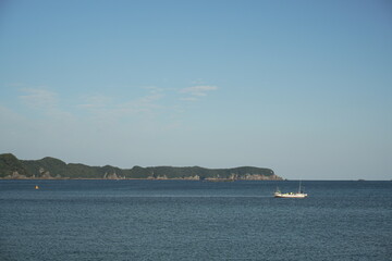 Obraz premium 海と船