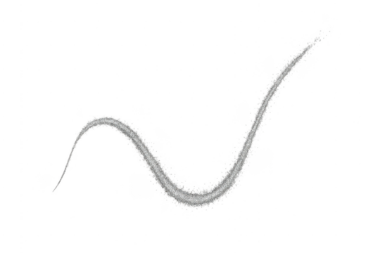 Silver glitter trail light effect on transparent background