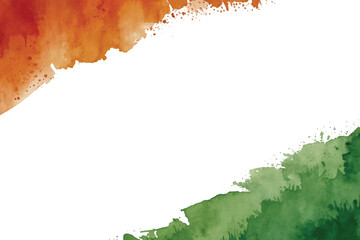 Abstract watercolor splash background in Indian flag colors, republic, independence, day, national, india, flag, vector, png