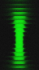 Abstract Green Ribbed Texture, Vertical Futuristic Grainy Gradient Background