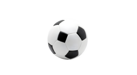 Isolated soccer ball resembling an egg shape on transparent background for sports and easter isolated on transparent background