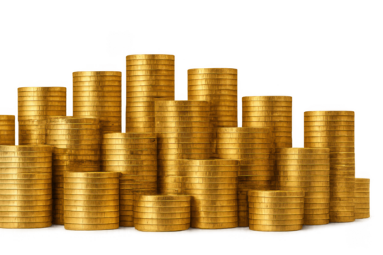 Gold coins stacking, wealth, finance, and investment concept - Powered by Adobe