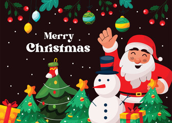 Merry Christmas Celebration Background