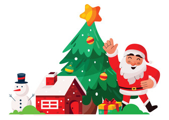 Merry Christmas Background Design