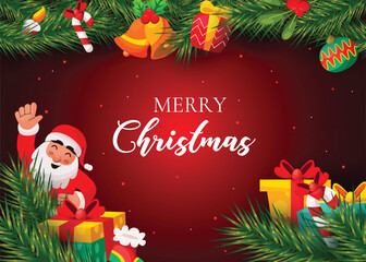 Merry Christmas Background Design