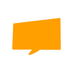 【Speech Bubble Icons】Black solid speech bubble for message and communication design / メッセージやコミュニケーションデザインに使える緑塗り吹き出し素材