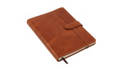 Brown leather bound diary
