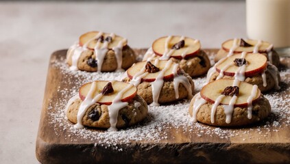 Recipe for vegan apple cookies made without butter or eggs