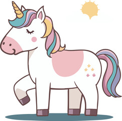 Abstract geometric design with vibrant color palette and clean lines