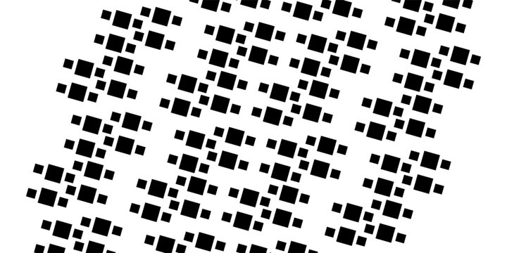 Geometric pattern of black diamonds on a white background.Seamless in one direction. Option with a Short fade out.The Scale transformation method.