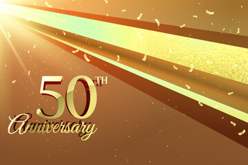 50th anniversary luxury background design
