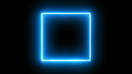 Neon blue letter E glows brightly against a dark, black background, evoking futuristic thinking, perfect for illustrating ideas around looping cycles of growth, glowing innovations.